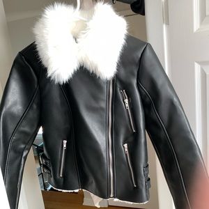 Faux leather jacket